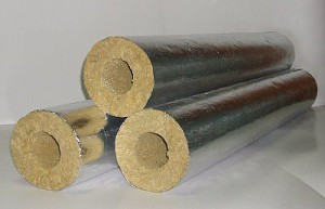 Циліндр базальтовий із покриттям фольга алюмінієвий діаметр 108 мм товщина 50 мм