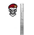 Шеврон Skull, red, (М-ТМ), фото 4