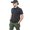 Тактична футболка-поло "Поліція" COOL PASS. чорна (M-TM) р 48-50/5, фото 2