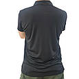 Тактична футболка-поло "Поліція" COOL PASS. чорна (M-TM) р 48-50/5, фото 5