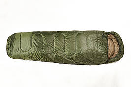 Спальний мішок Totem Hunter XXL кокон лівий оливковий 220/90-55 UTTS-005 трисезонний з утеплювачем Hollofiber