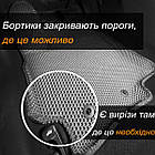 3D EVA Водійський килимок для BMW 5 (E34) 1988-1995 З Бортиками та підп'ятником Чорні 1 шт. Передні (2 шт.), 3D Передні-Все кольори (EVA), 2 передніх килимка, фото 6