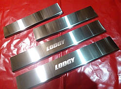 Накладки на пороги Renault Lodgy