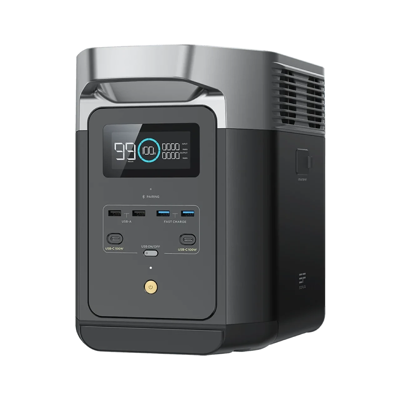 Зарядна станція EcoFlow DELTA 2 (1024 Вт-год), 230 В / 15 В / 12 В / 9В / 5 В, 2400 Вт, керування через додаток