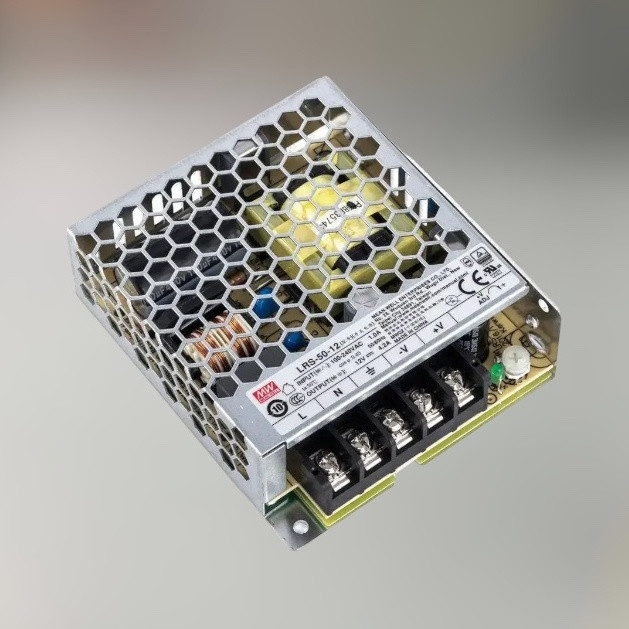 Блок живлення Mean Well LRS-50-12 захист IP20, корпус - перфорований