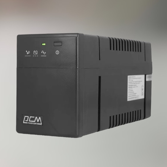 Джерело безперебійного живлення Powercom BNT-800AP, 800 ВА/480 Вт, 2 розетки IEC, USB, лінійно-інтерактивний, ДБЖ для комп'ютера