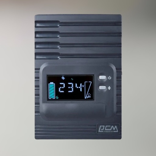 Джерело безперебійного живлення Powercom SPT-1000 II LCD, 800 Вт, 8 розеток, USB, RS-232, AVR, серверний ДБЖ, чиста синусоїда