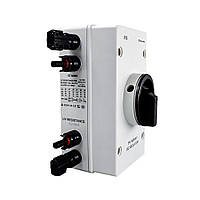 Ручний вимикач DC1000-GL, 1000V, 20A, 4P, IP66, Grey от DOM-Energy