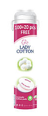 Ватні диски Lady Cotton косметичні 100+20 шт (Леді Котон)