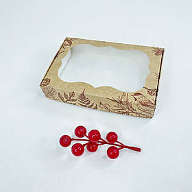 Коробка для подарунка, 150*100*30 мм, з вікном, "Затишок"