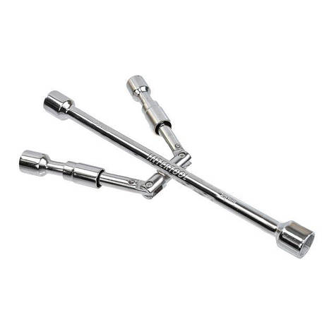 Ключ балонний розкладний 17*19*21*23мм INTERTOOL HT-1596, фото 1