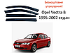 Дефлектори вікон вітровики для Opel Vectra B 1995-2002 Седан/хучбек AV-Tuning, фото 7