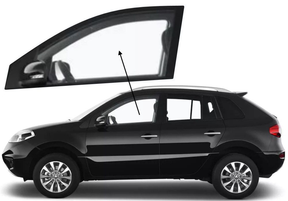 Бічне скло Renault Koleos 2008-2017 передніх дверей ліве, фото 1