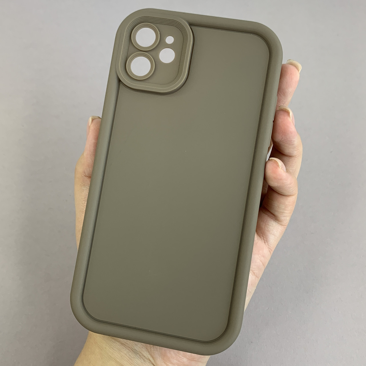 Чохол для Apple iPhone 11 силіконовий чохол з великими бортиками на телефон айфон 11 коричневий n5v