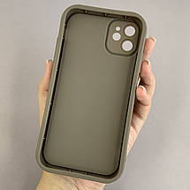 Чохол для Apple iPhone 11 силіконовий чохол з великими бортиками на телефон айфон 11 коричневий n5v, фото 2