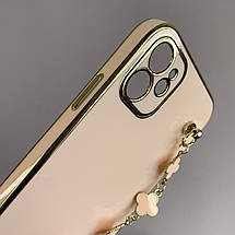 Чохол для Apple iPhone 11 чохол із ланцюжком на телефон айфон 11 пудровий l3o, фото 3