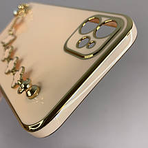 Чохол для Apple iPhone 11 чохол із ланцюжком на телефон айфон 11 пудровий l3o, фото 5