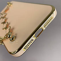 Чохол для Apple iPhone 11 чохол із ланцюжком на телефон айфон 11 пудровий l3o, фото 4