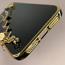 Чохол для Apple iPhone 11 чохол із ланцюжком на телефон айфон 11 чорний l3o, фото 4
