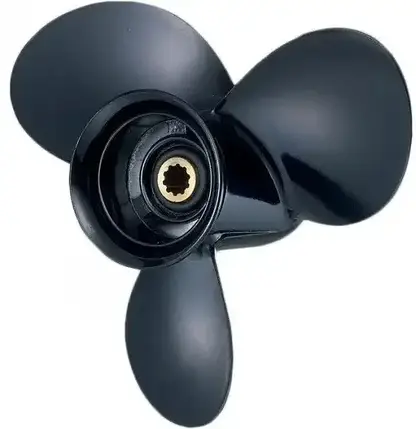 Гвинт для човнового мотора Suzuki 15 к.с 58100-93773-019 DF. S-15H 9-1/4x10 DF алюмінієвий Pana-Silver, фото 1