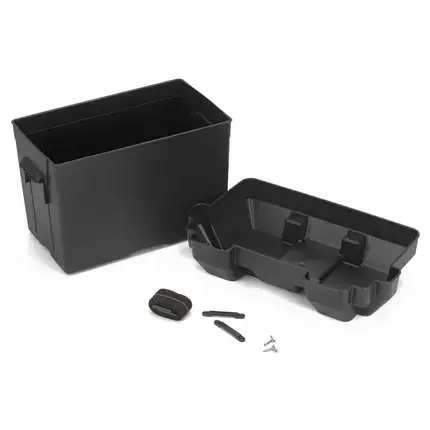 Ящик акумуляторний Easterner C11524 з акумуляторним ременем середній чорний 10.4"x7"x8.2" для зберігання та транспортування, фото 2