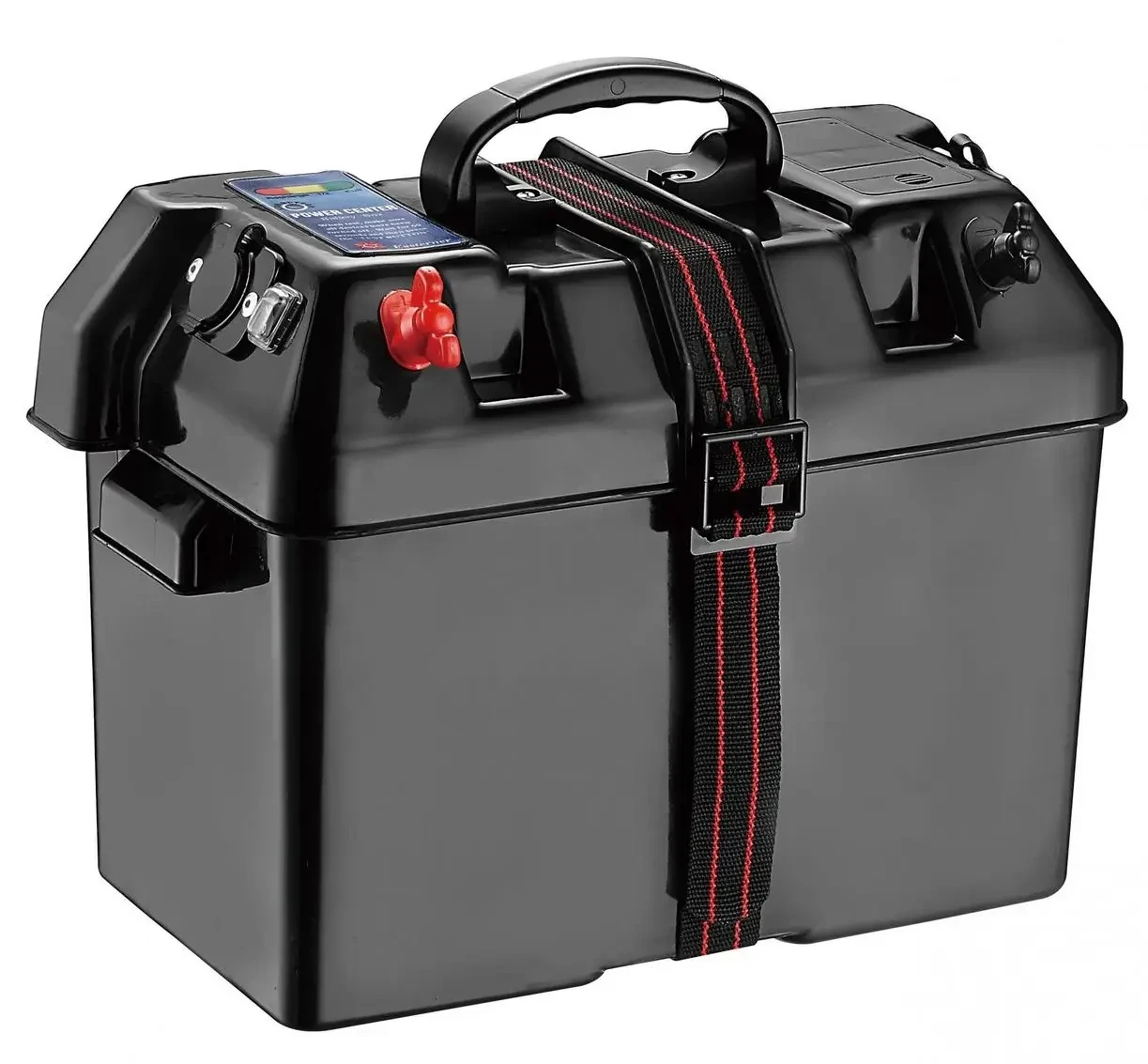 Акумуляторний ящик Easterner C11517-1 з USB зарядкою та вимикачами 60А 10А пластиковий 343x194x229 мм