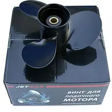 Гвинт для човнового мотора Mercury 20-25 HP 9.9x12 алюмінієвий Jetmar 3 лопаті правий оберт крок 12 дюймів