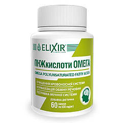 ПНЖ кислоти Омега, 60 капсул, Еліксір
