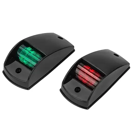 Пара навігаційних вогнів суднових для човна і катера Easterner C91001LED LED чорний корпус бортові 12 В 5 Вт, фото 1