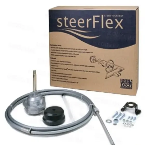 Рульовий комплект Pretech ZTS нержавійка 17 ft 5.18 м 560017 для катера і човна планетарний редуктор потужність до 150 к.с.