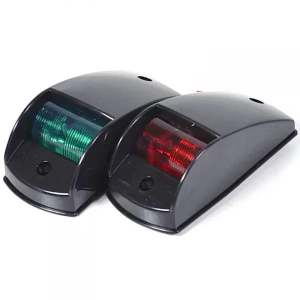 Пара навігаційних вогнів Easterner C91001 для човна і катера чорний 12В бортові лампа розжарювання потужність 5Вт