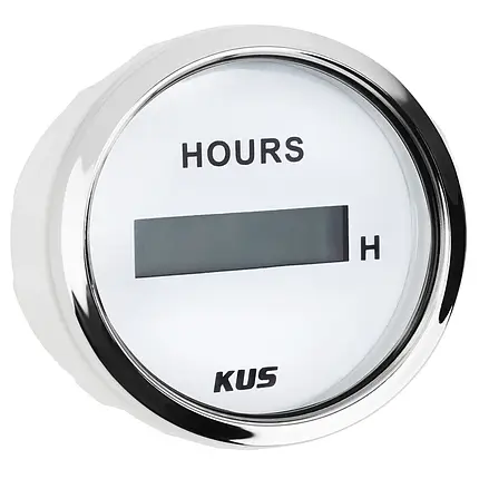 Лічильник мотогодин Wema Kus білий CCUR-WS KY39202 для човна і катера, фото 1