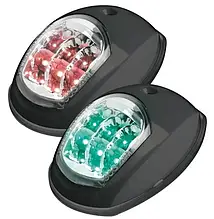 Пара навігаційних вогнів суднових для човна і катера Easterner C91106PB-B LED чорний корпус бортові вогні
