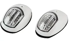 Пара навігаційних вогнів суднових для човна і катера Easterner C91106PW-B LED білий корпус нові для катерів і човнів