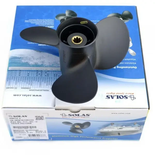 Гвинт для човнового мотора Yamaha/Honda/Parsun 3 9.25x9 3111-093-09 YА алюмінієвий Amita Solas