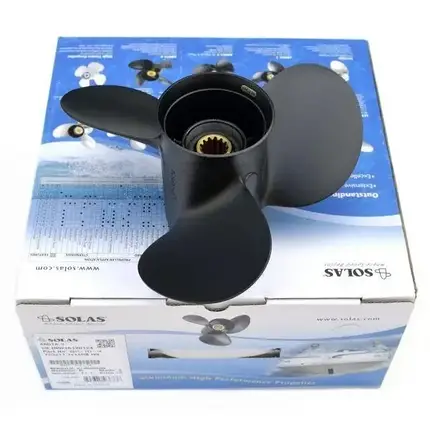 Гвинт для човнового мотора Yamaha/Honda/Parsun 11x17 Yamaha 40-60HP Honda 35-50HP 3311-110-17 алюмінієвий Amita Solas, фото 1