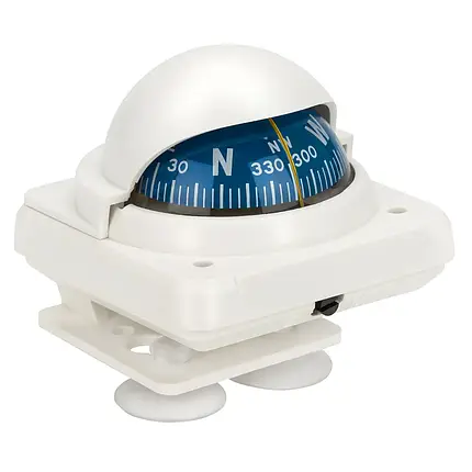 Компас AAA білий судновий для човна катера і яхти новий морський навігатор для яхт і катерів 360° обертання точність, фото 1