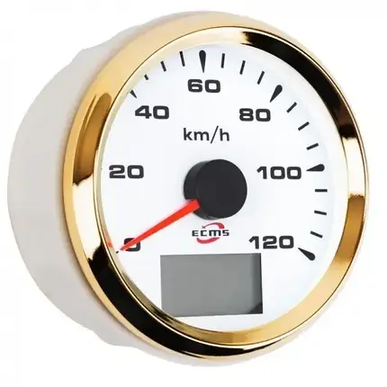 GPS спідометр ECMS білий HMG3-WG-120KL судновий для човна і катера, фото 1