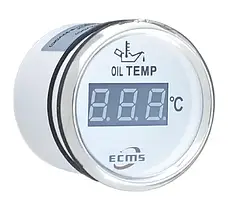 Датчик температури масла ECMS білий PET2-WS-10-150 800-00136 судновий для човна і катера цифровий діаметр 55 мм