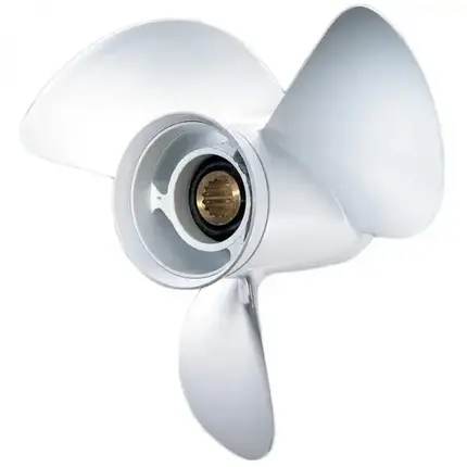 Гвинт для човнового мотора Yamaha 40-60 к.с. Y-40 10-1/4x14 6H5-45958-00-EL алюмінієвий Pana-Silver, фото 1