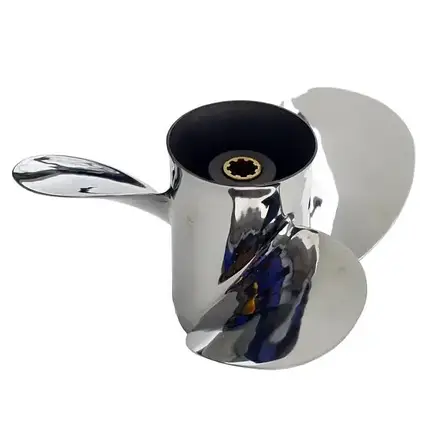 Гвинт для човнового мотора Yamaha 20-30 HP 9-7/8x12-F нержавійка 664-45954-01-EL нержавійка Polaris, фото 1