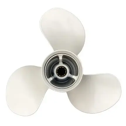 Гвинт для човнового мотора Yamaha 20-30 HP 9-7/8x11 1/4-F 664-45947-01-EL алюмінієвий Polaris, фото 1