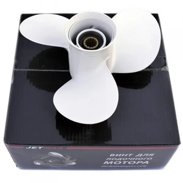 Гвинт для човнового мотора Yamaha 40-50 HP 11 3/8x12-G 663-45952-02-EL алюмінієвий Jetmar