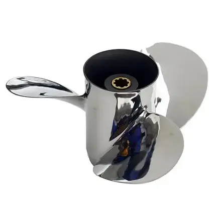Гвинт для човнового мотора Yamaha 60-85 HP 13-1/2x15-K нержавійка 6E5-45947-00-00-EL нержавійка Polaris, фото 1
