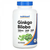 Гортензія Nutricost Гінко Білоба Ginkgo Biloba, 120 мг, 240 капсул, США