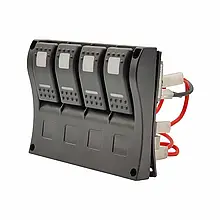 Панель перемикачів Esterner 4 шт. з індикаторами включення суднова для човна і катера нові водонепроникні