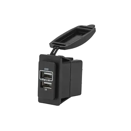 Зарядний пристрій Esterner для перемикача USB C10410 чорний судновий для човна та катера, фото 3