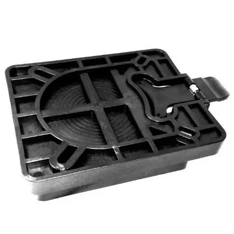 Поворотна пластина Easterner С12567 знімна з фіксатором для човна та катера 360° поворот чорний пластик 170х170 мм