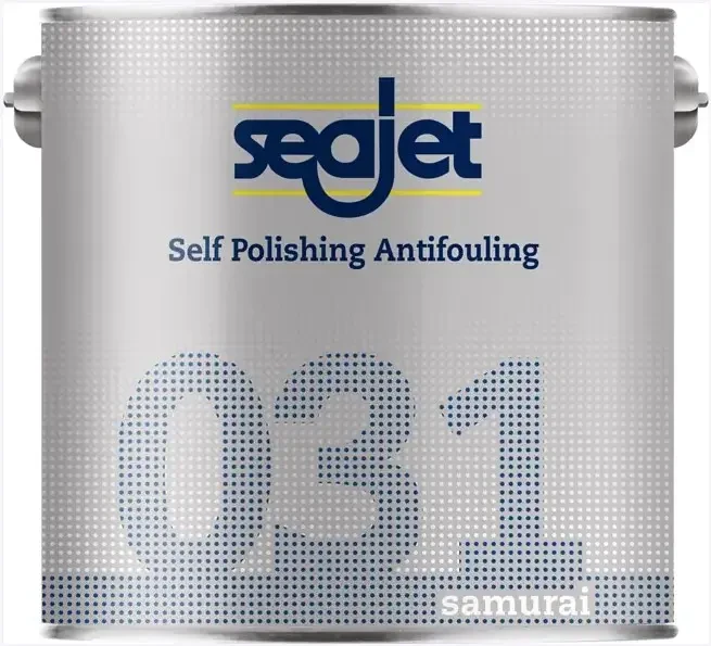 Антиобростайка Seajet 031 синя 2.5 літра Samurai для човна катера і яхти самополіруюча фарба необрастайка для всіх типів суден