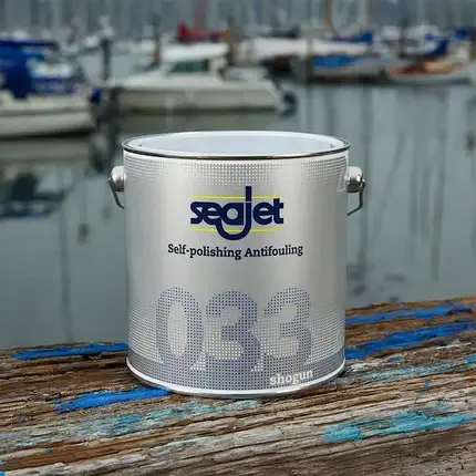 Антиобростайка Seajet 033 темно-синя 0.75 літра Shogun для човнів та яхт самополіруюча укривистість 8.8 м2/л до 40 вузлів, фото 1
